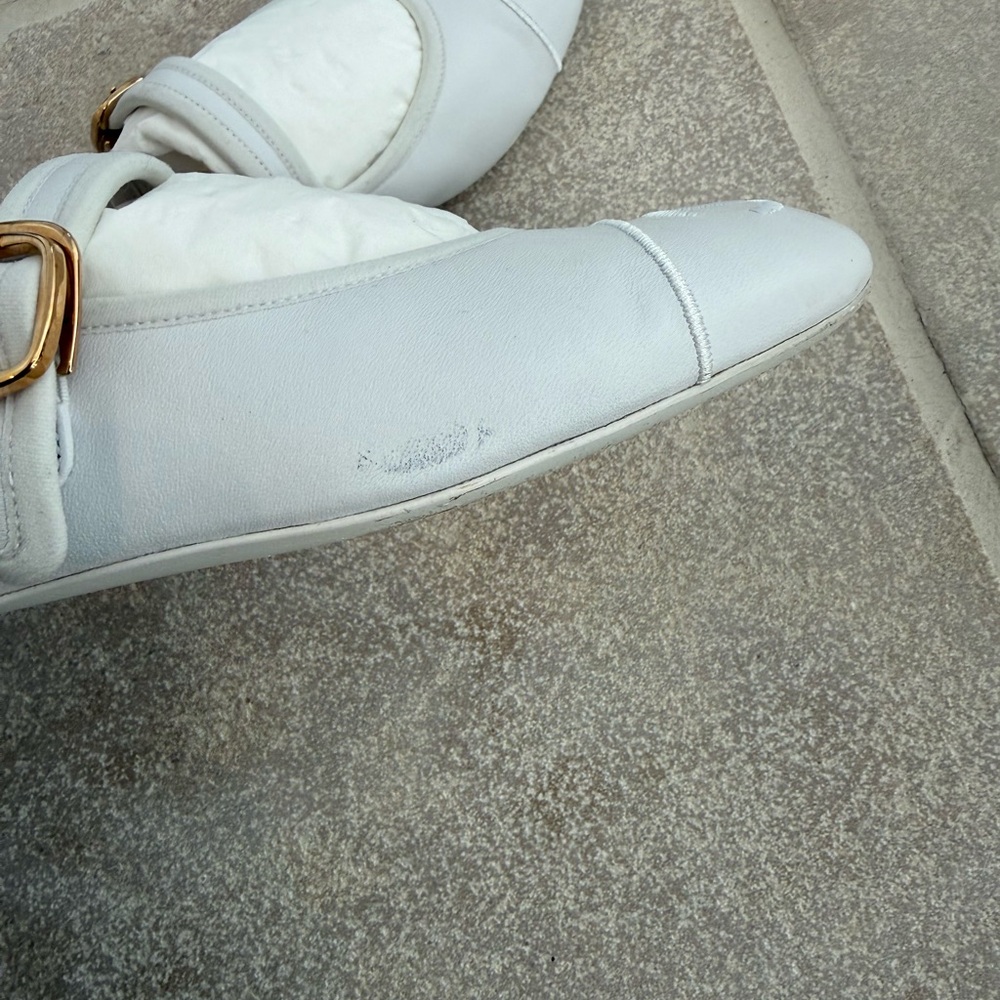 Chanel white Maryjane flats 38.5 - Picture 7 of 7